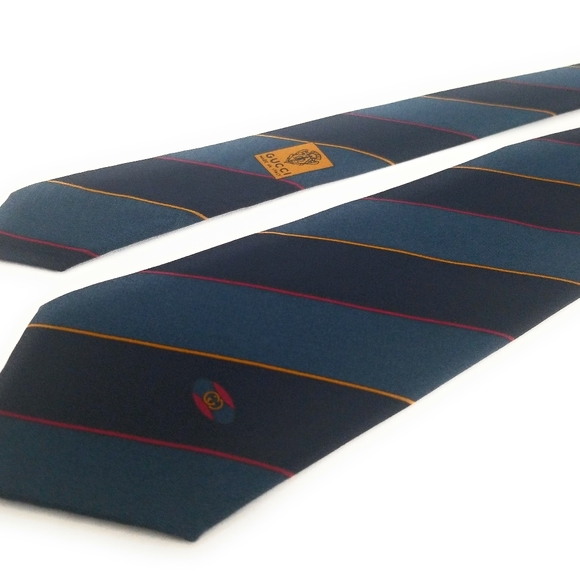 GUCCI Tie Very Rare Argyll and Sutherland Stripes - Picture 1 of 6